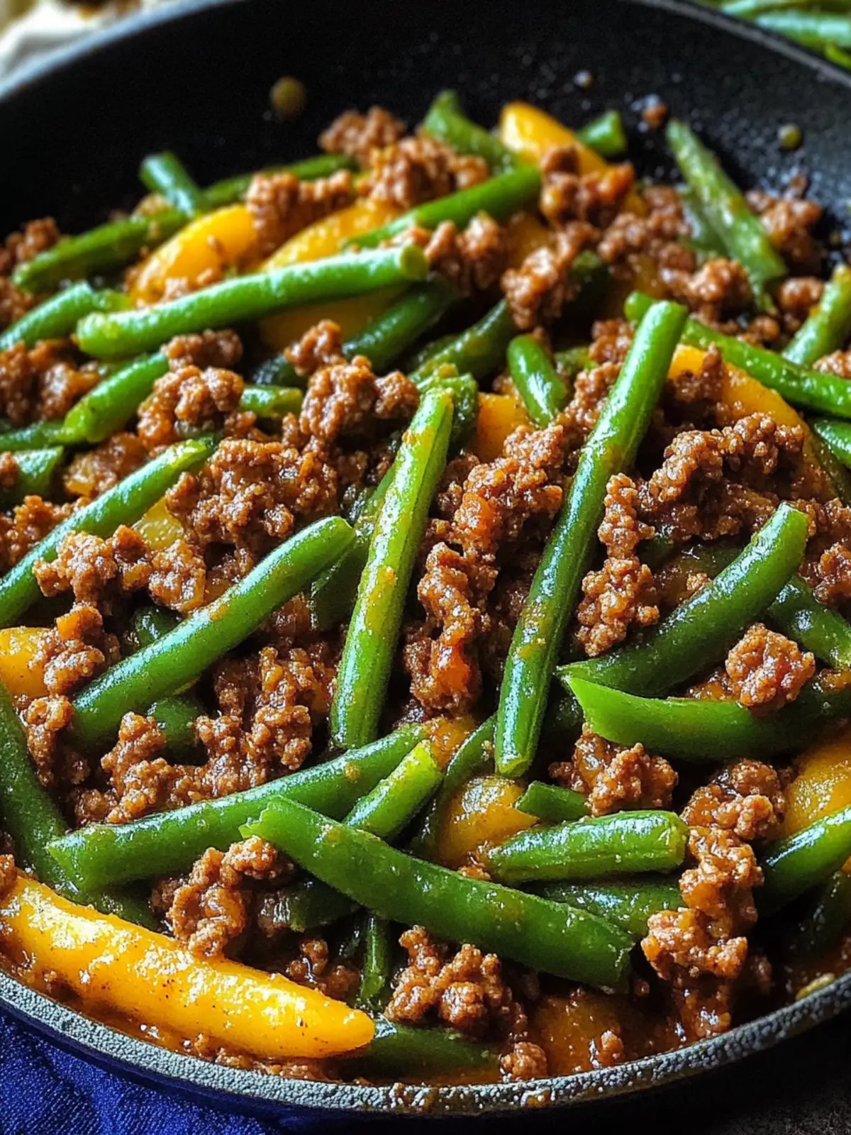 Savor the Night with Ground Beef and Green Bean Skillet 3 Ground Beef and Green Bean Skillet