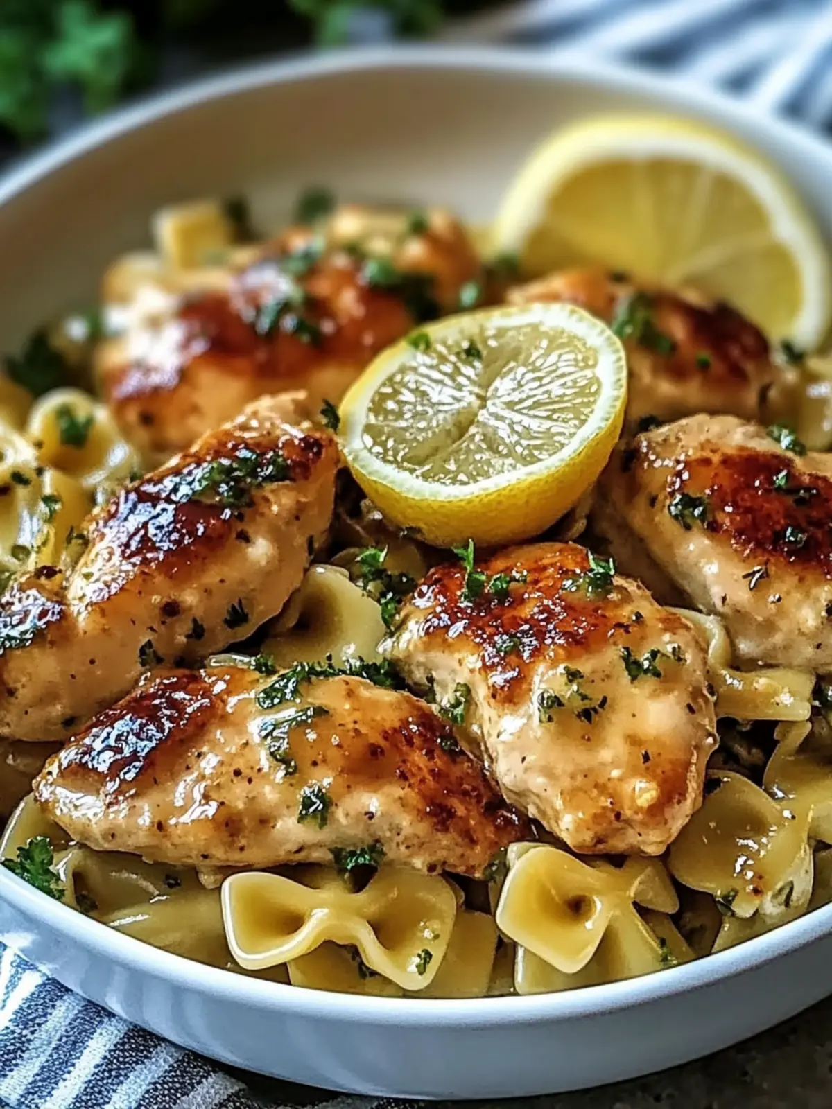 Low Carb Cowboy Butter Lemon Bowtie Chicken: Quick & Easy Delight 2 Low Carb Cowboy Butter Lemon Bowtie Chicken