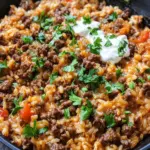 Cheesy Beef and Rice Skillet: Ultimate Tex-Mex Comfort Food 9 Cheesy Beef and Rice Skillet