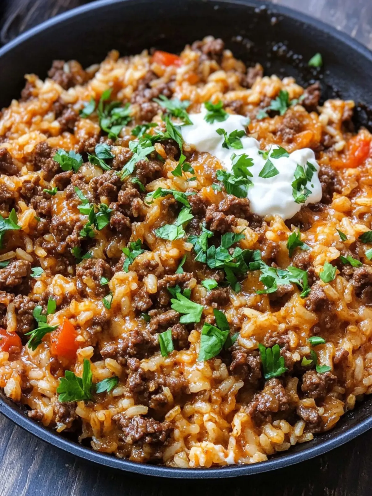 Cheesy Beef and Rice Skillet: Ultimate Tex-Mex Comfort Food 5 Cheesy Beef and Rice Skillet