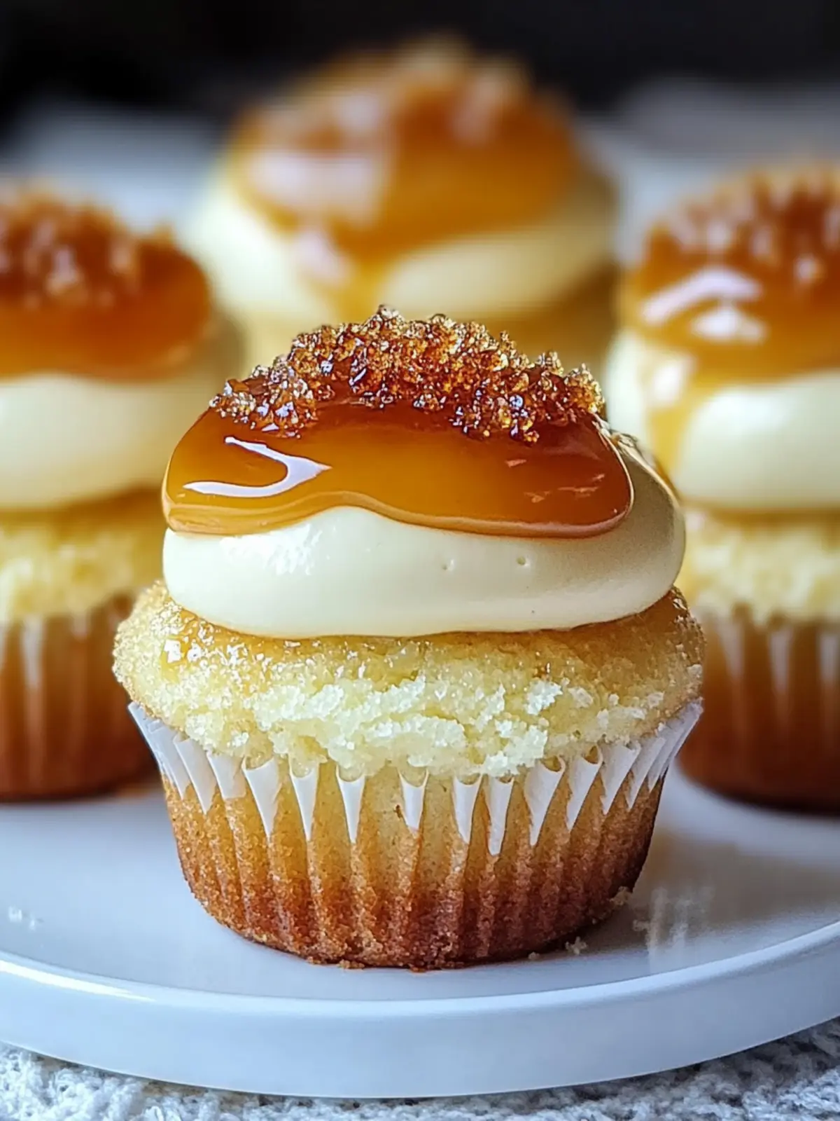 Indulge in Creamy Creme Brulee Cheesecake Cupcakes Today 4 Creamy Creme Brulee Cheesecake Cupcakes