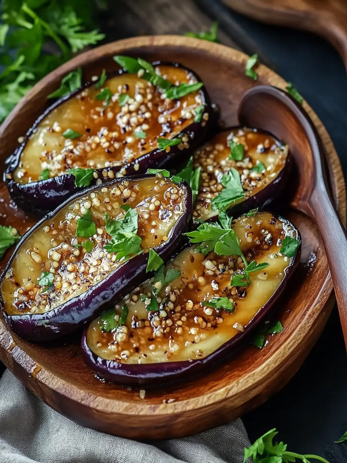 Sticky Garlic Eggplant: Your New Favorite Quick Vegan Recipe 2 Sticky Garlic Eggplant