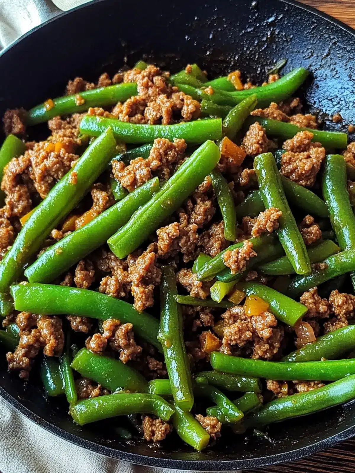 Savor the Night with Ground Beef and Green Bean Skillet 2 Ground Beef and Green Bean Skillet