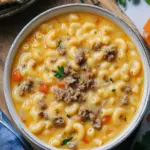 One Pot Macaroni Cheeseburger Soup for Cozy Nights 7 One Pot Macaroni Cheeseburger Soup