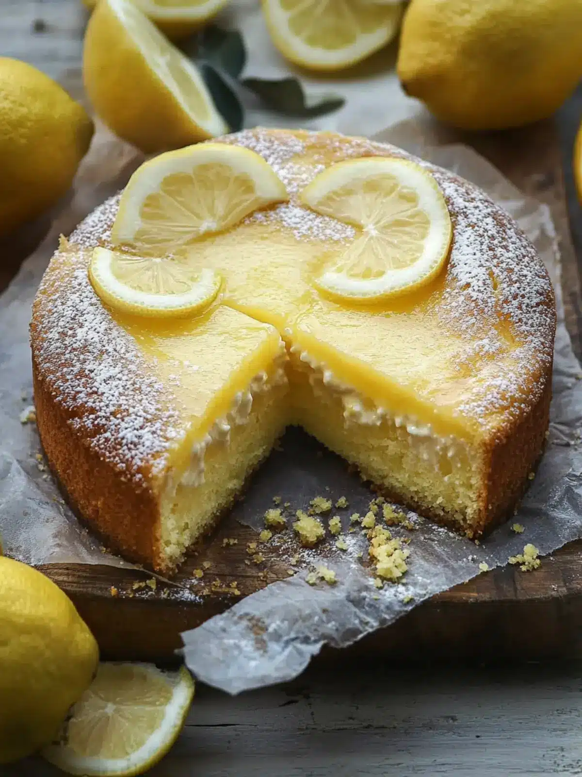 Lemon Custard Cake That Will Brighten Your Day 2 Lemon Custard Cake