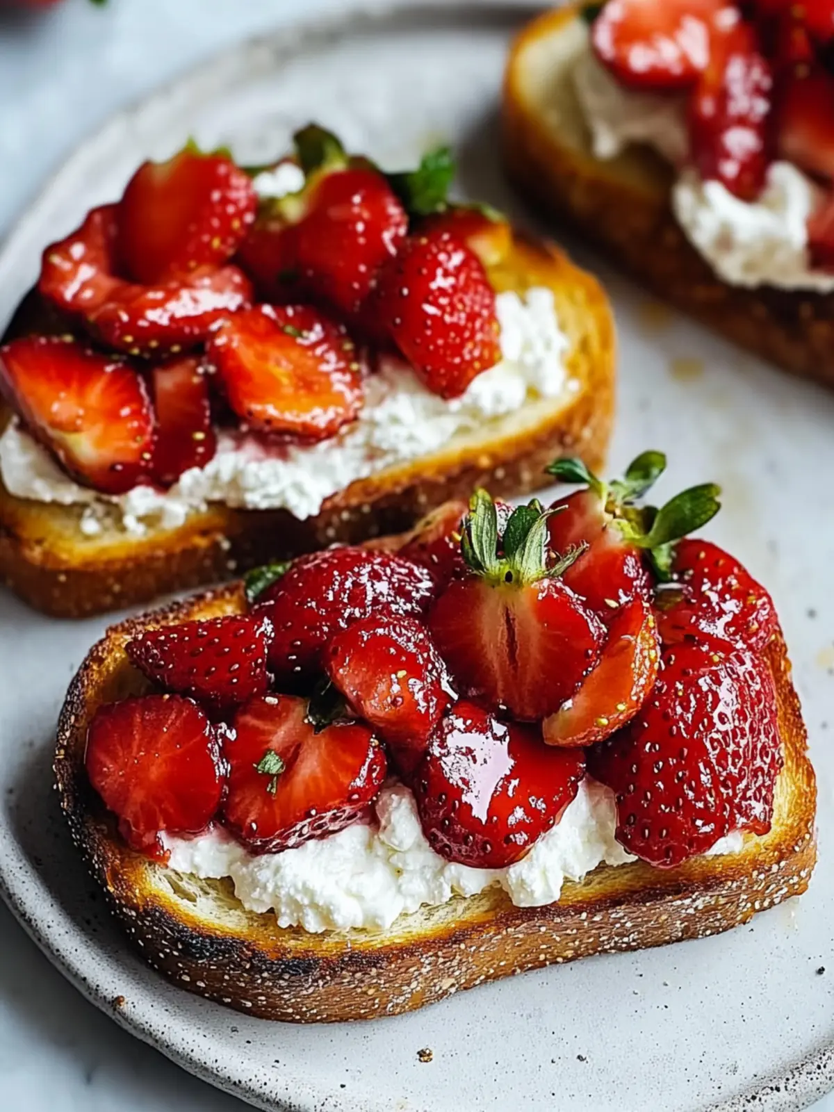 Roasted Strawberry Whipped Ricotta Toast for a Perfect Brunch 5 Roasted Strawberry Whipped Ricotta Toast
