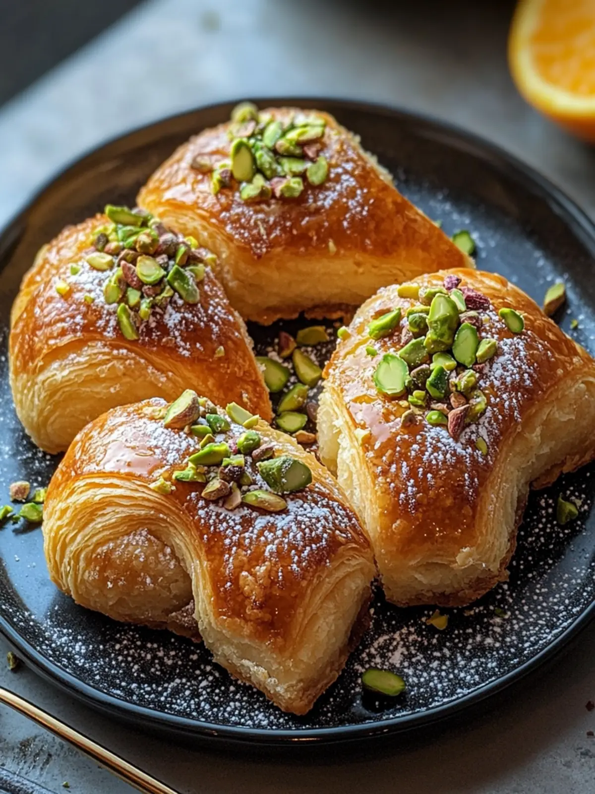 Pistachio Orange Pastries: A Sweet Mediterranean Delight 4 Pistachio Orange Pastries