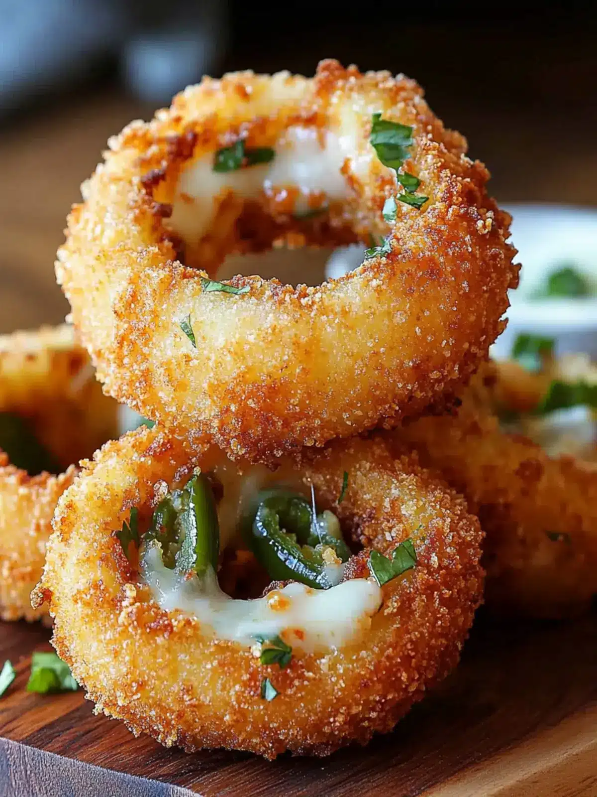 Jalapeño Popper Stuffed Onion Rings Recipe for Crispy Bliss 5 Jalapeño Popper Stuffed Onion Rings Recipe