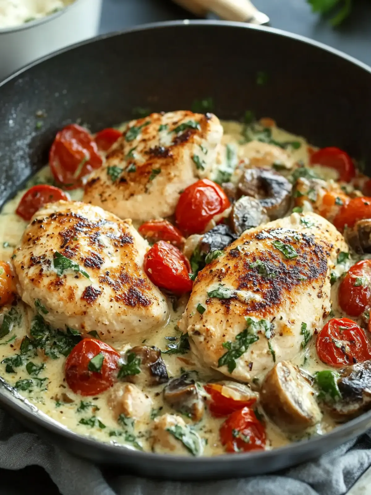 Creamy Mediterranean Chicken Skillet Recipe for Quick Comfort 4 Creamy Mediterranean Chicken Skillet Recipe
