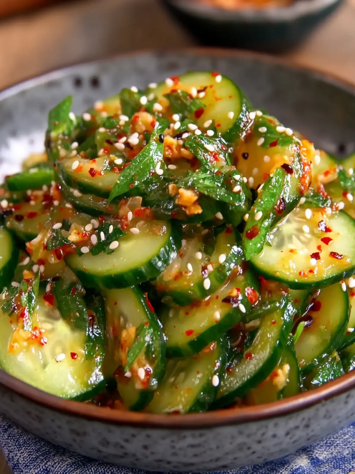 Spicy Korean-Style Cucumber Salad: Quick & Zesty Crunch 2 Spicy Korean-Style Cucumber Salad