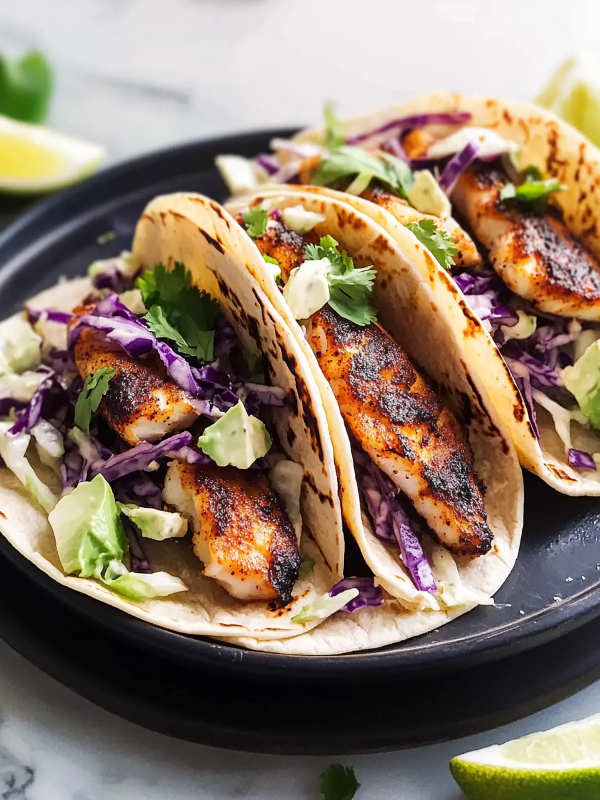 Blackened Fish Tacos With Slaw: A Quick Flavor Explosion 4 Blackened Fish Tacos With Slaw