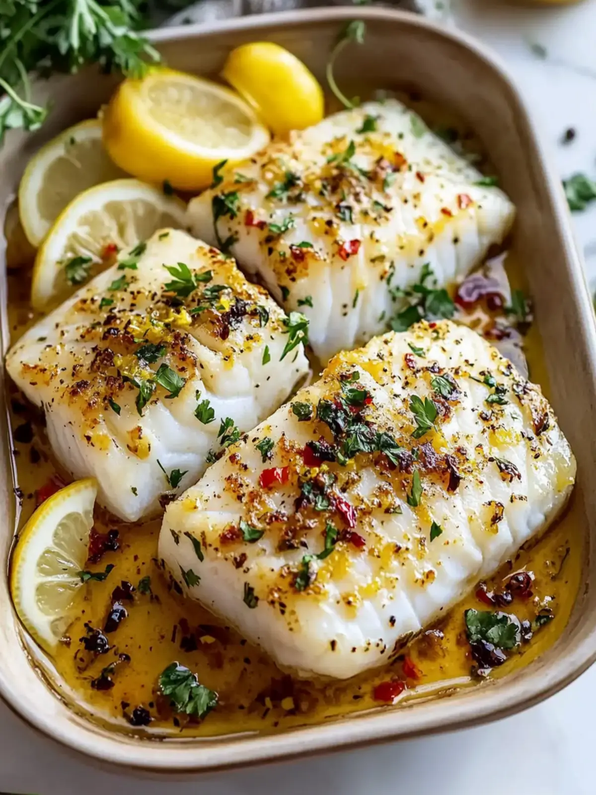 Gluten-Free Mediterranean Baked Cod with Zesty Lemon Garlic 3 Gluten-Free Mediterranean Baked Cod With Lemon And Garlic