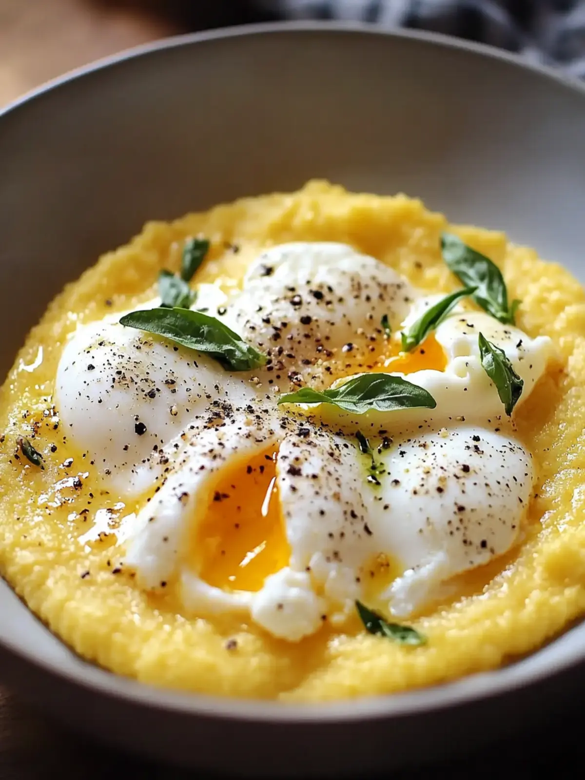 Creamy Polenta with Poached Eggs for Cozy Weeknight Dinners 4 Creamy Polenta with Poached Eggs