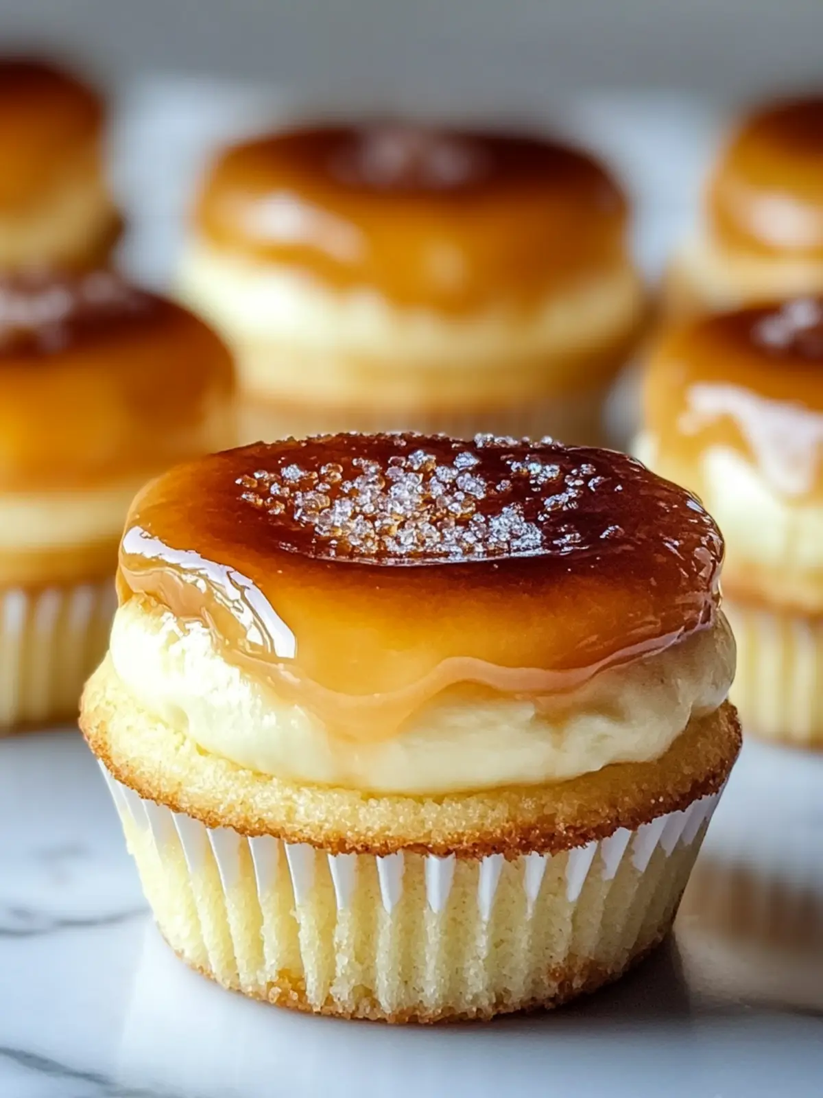 Indulge in Creamy Creme Brulee Cheesecake Cupcakes Today 2 Creamy Creme Brulee Cheesecake Cupcakes