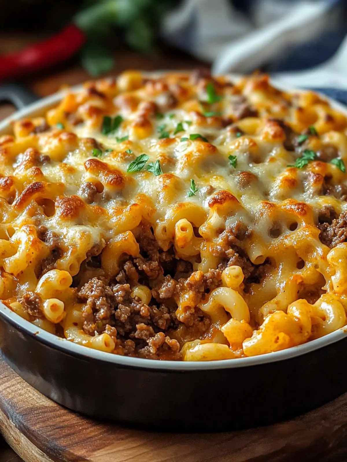 Cheesy Beef Macaroni Bake: Cozy Comfort for Every Dinner 2 Cheesy Beef Macaroni Bake