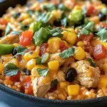 Dive Into One-Pot Cheesy Southwest Chicken & Rice Bliss 45 One-Pot Cheesy Southwest Chicken & Rice