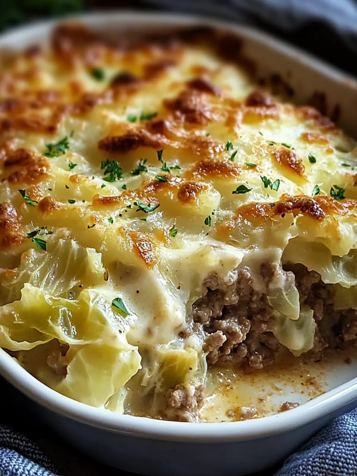 Creamed Cabbage and Ground Beef Casserole for Cozy Nights 4 Creamed Cabbage and Ground Beef Casserole