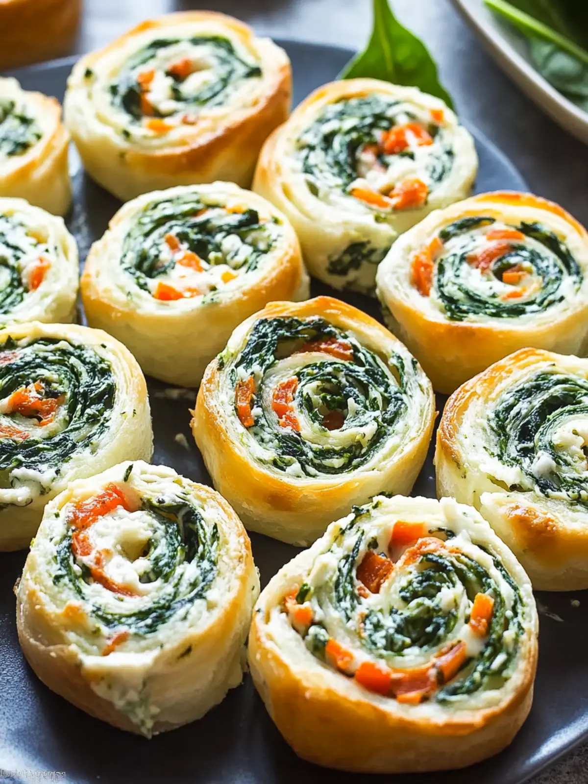 Delicious Classic Spinach Dip Pinwheels for Easy Gatherings 4 Classic Spinach Dip Pinwheels