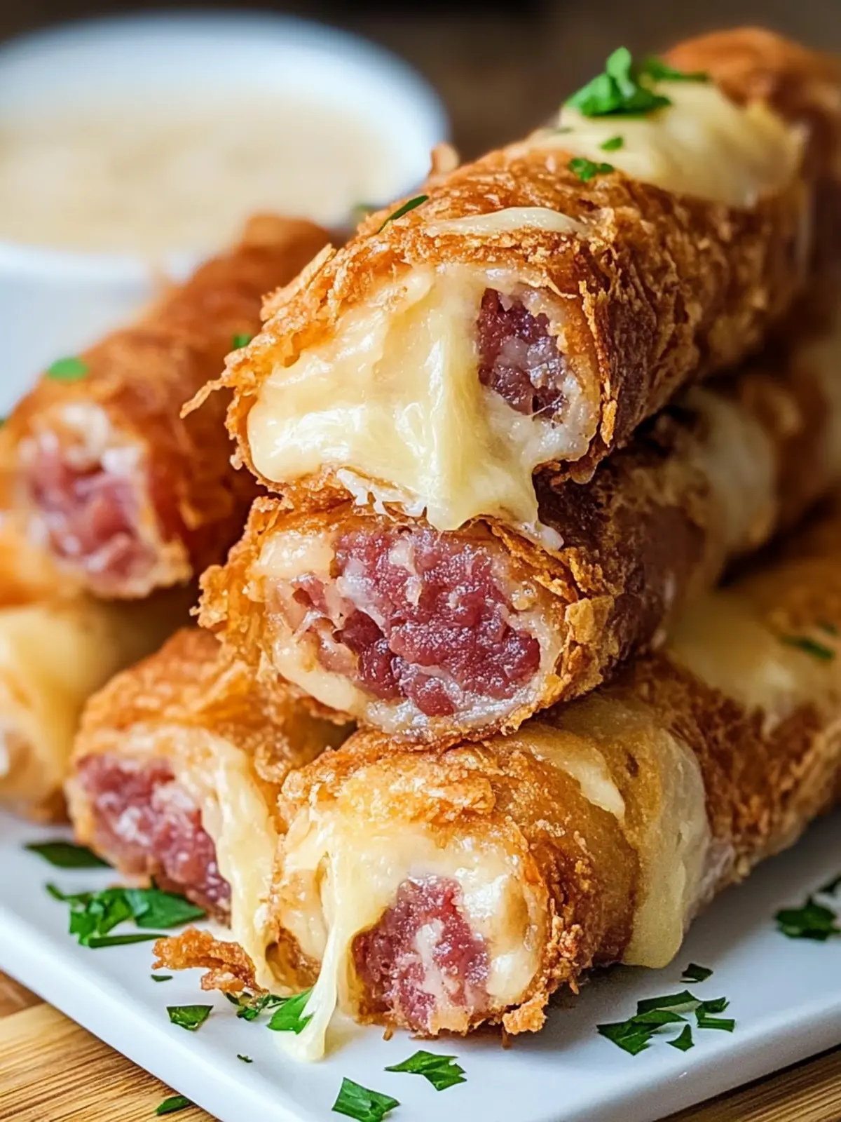 Keto Crispy Reuben Roll-Ups: Your New Favorite Snack! 2 Keto Crispy Reuben Roll-Ups
