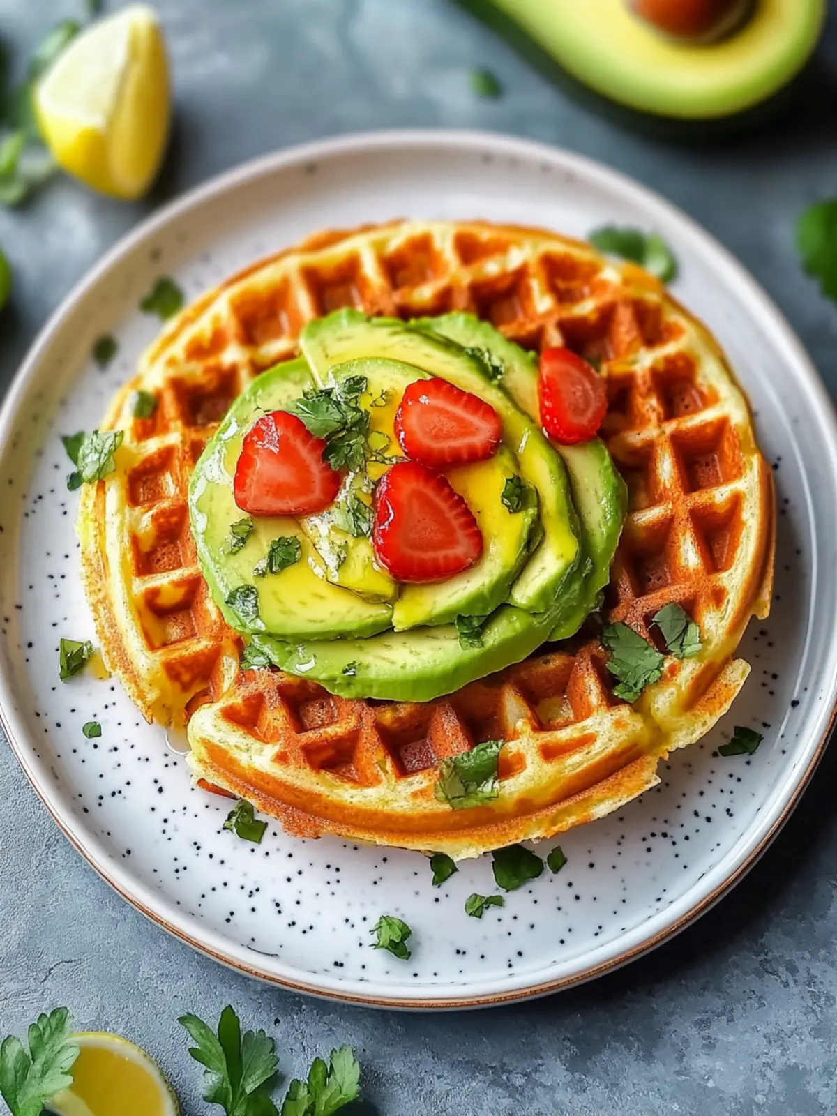 Delicious Avocado Toast Chaffle