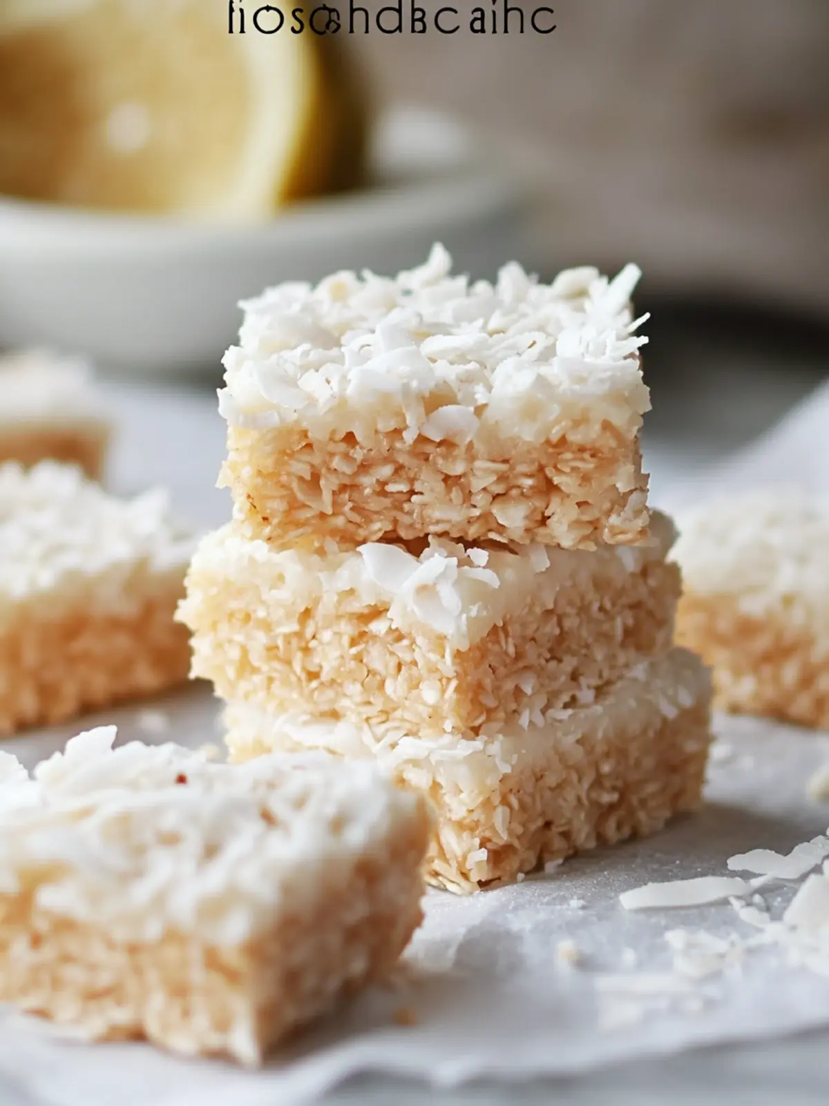 Delicious No-Bake Coconut Crispy Treats for Guilt-Free Snacking 4 No-Bake Coconut Crispy Treats