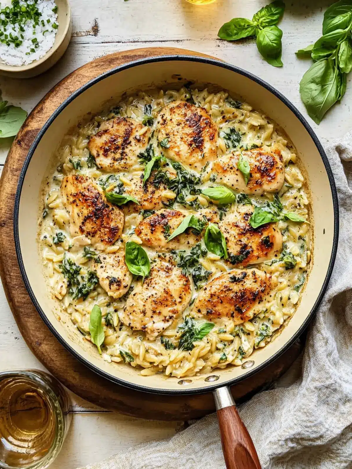 Creamy Ricotta Chicken and Orzo Skillet for Cozy Nights 2 Creamy Ricotta Chicken and Orzo Skillet