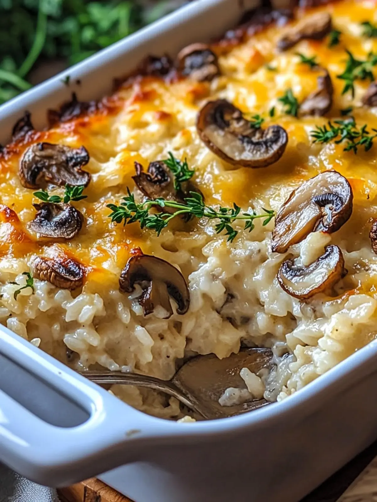 Cheesy Mushroom Rice Bake: The Ultimate Comfort Food Delight 4 Cheesy Mushroom Rice Bake