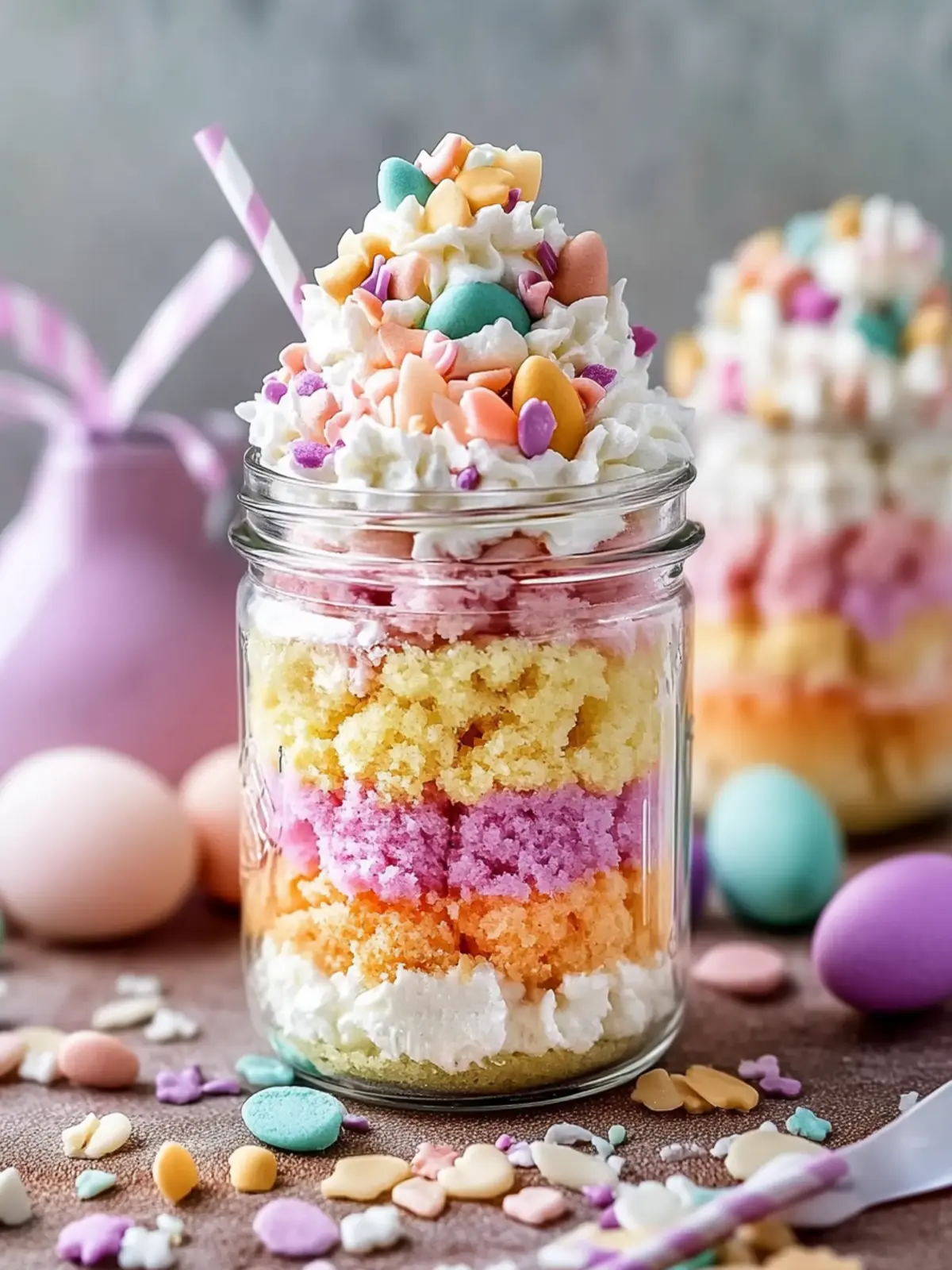 Easter Cake in a Jar Recipe: Colorful Layers of Joy 4 Easter Cake in a Jar Recipe