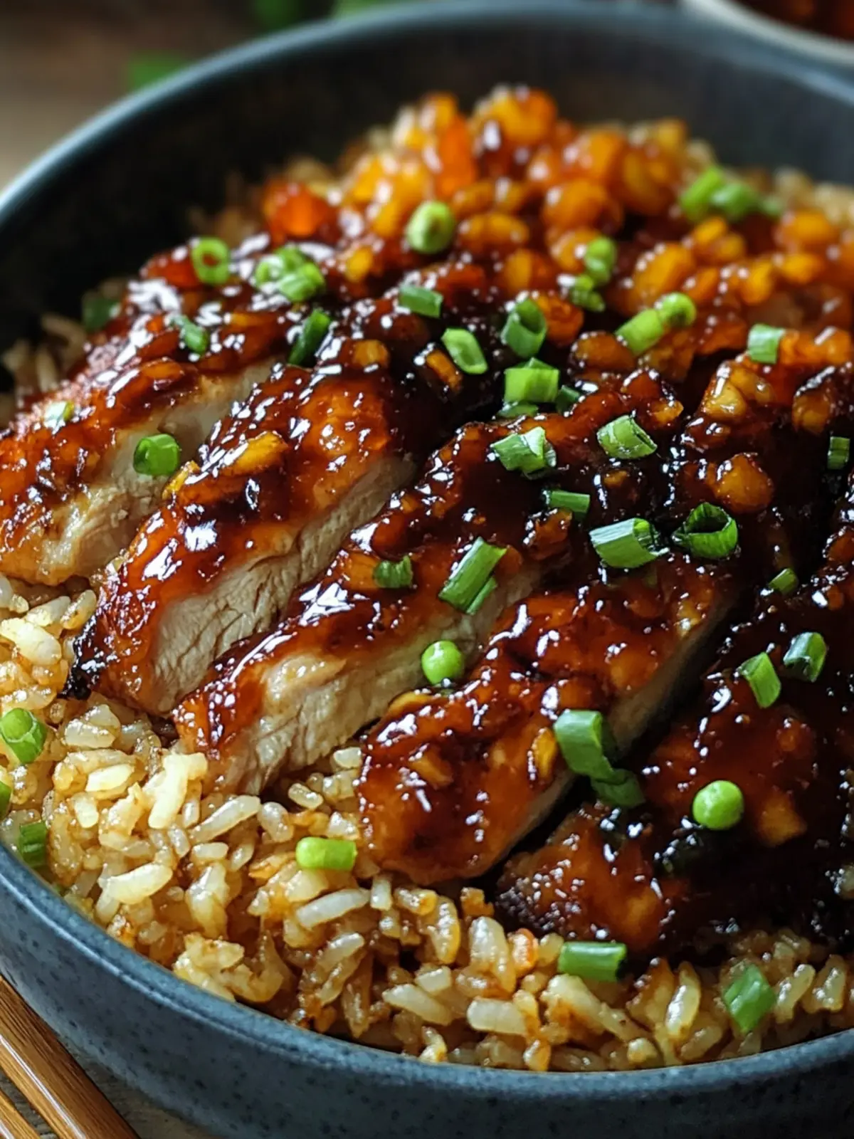 Savory Sticky Glazed Chicken & Fried Rice for Home Cooks 4 Sticky Glazed Chicken & Fried Rice