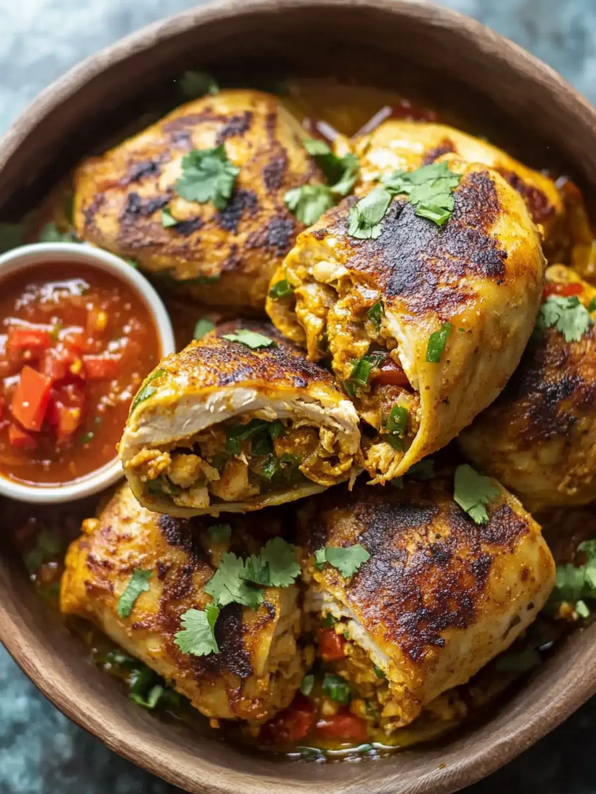 Savor Moroccan Chicken-Stuffed Msmen for Cozy Gatherings 5 Moroccan Chicken-Stuffed Msmen