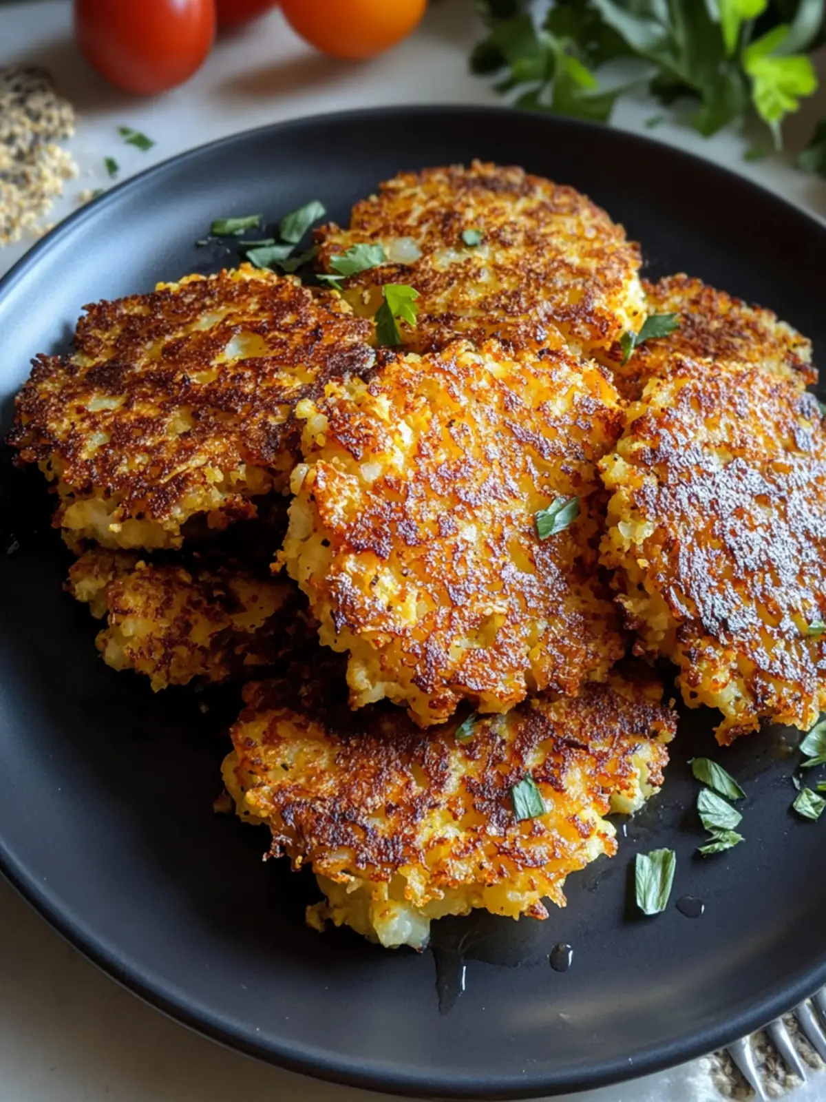 Crispy Cauliflower Hash Browns: Your Healthier Morning Boost 4 Crispy Cauliflower Hash Browns