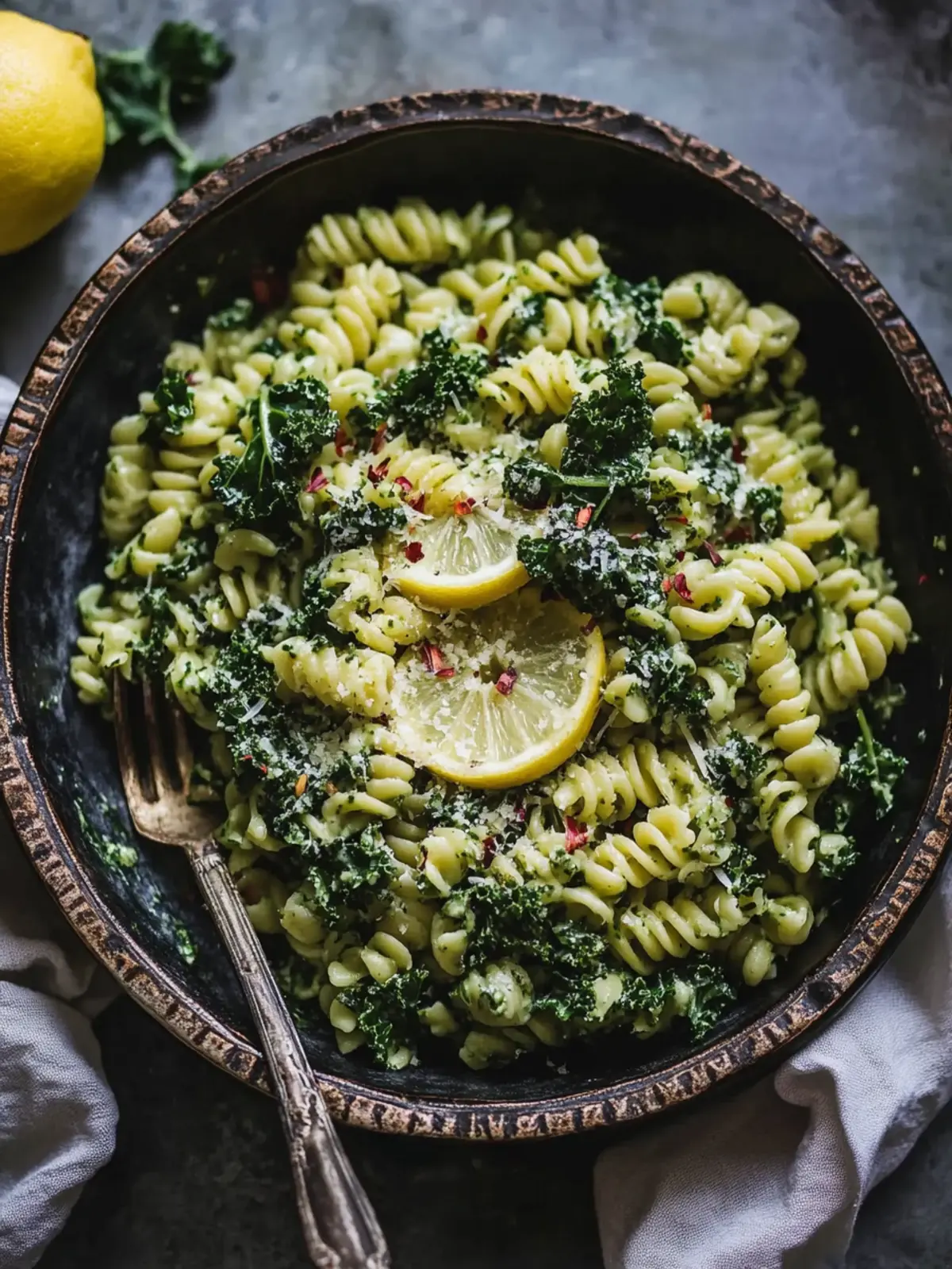 Creamy Kale Pasta with Lemon Ready in Just 15 Minutes 4 Kale Pasta With Lemon