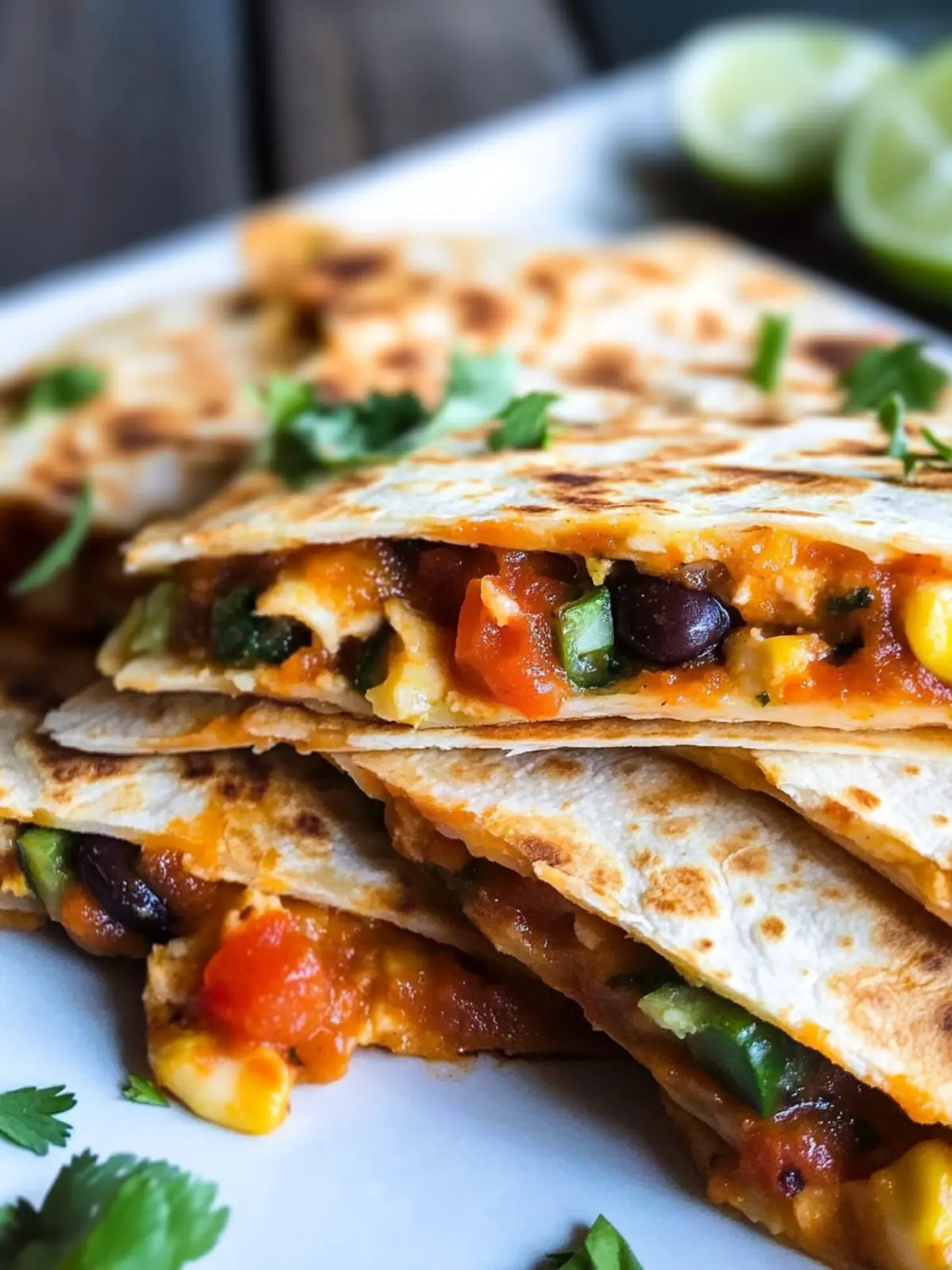 Vegetarian Quesadillas Packed with Sweet Potatoes and Flavor 5 Vegetarian Quesadillas
