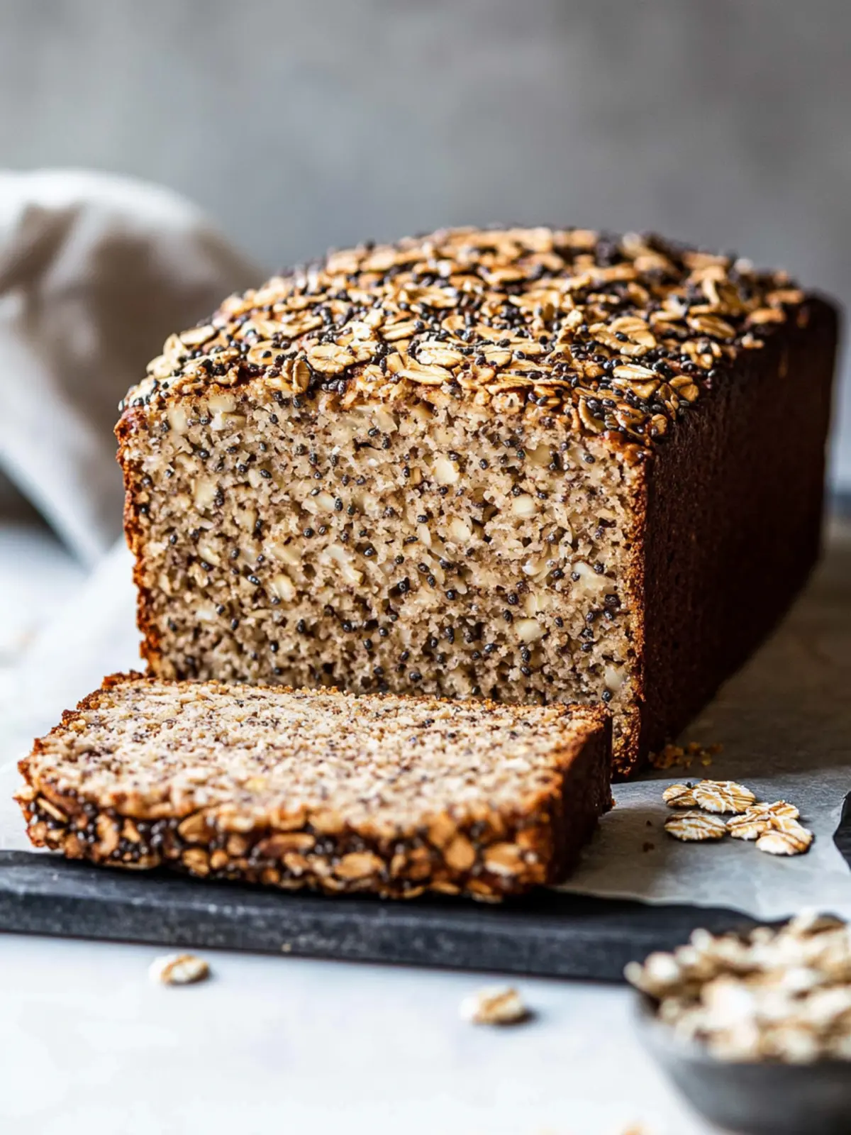 Flourless Oat and Chia Bread for Healthy Mornings at Home 5 Flourless Oat and Chia Bread