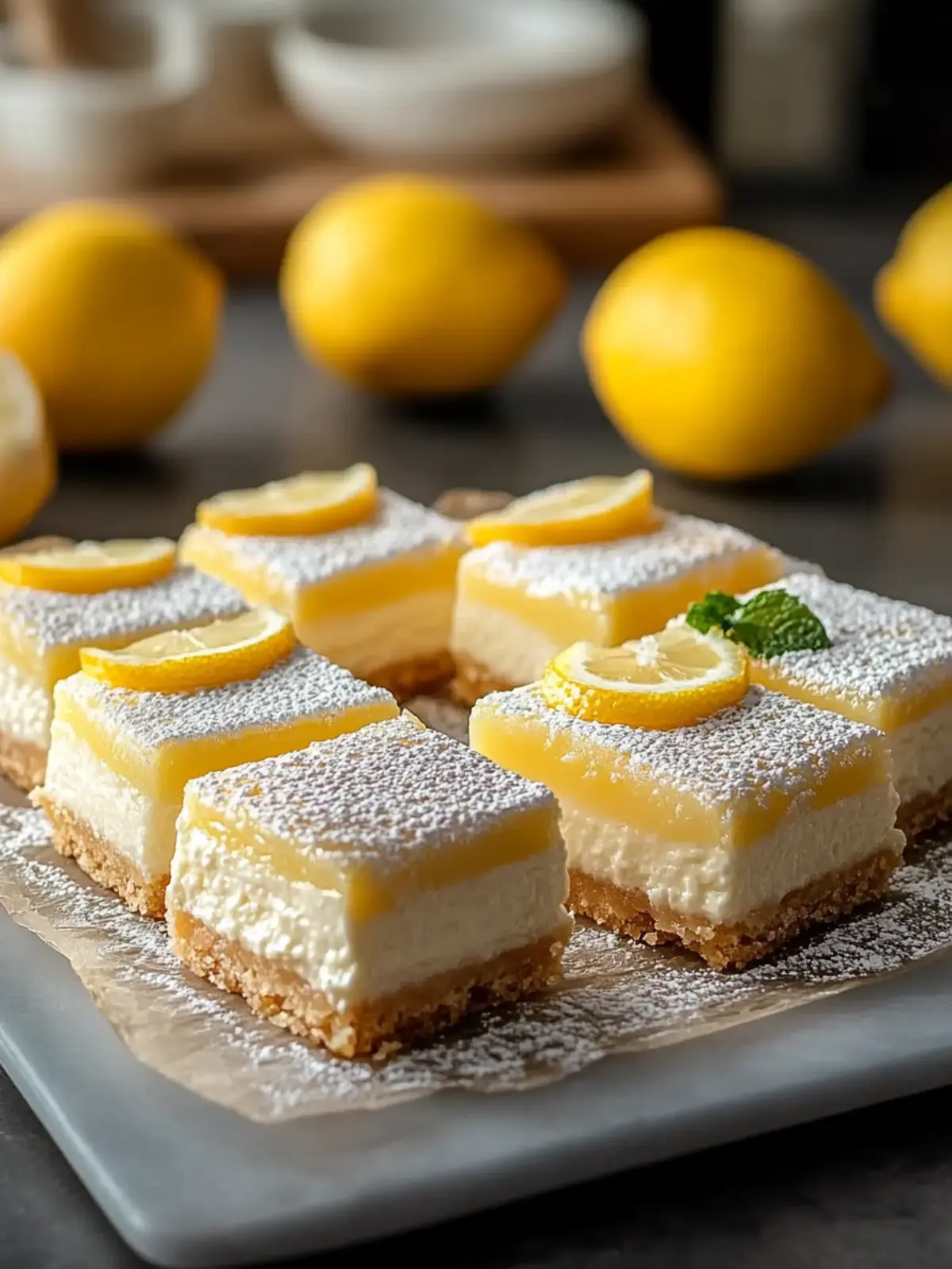 Creamy Cheesecake Lemon Bars That Brighten Your Day 4 Creamy Cheesecake Lemon Bars