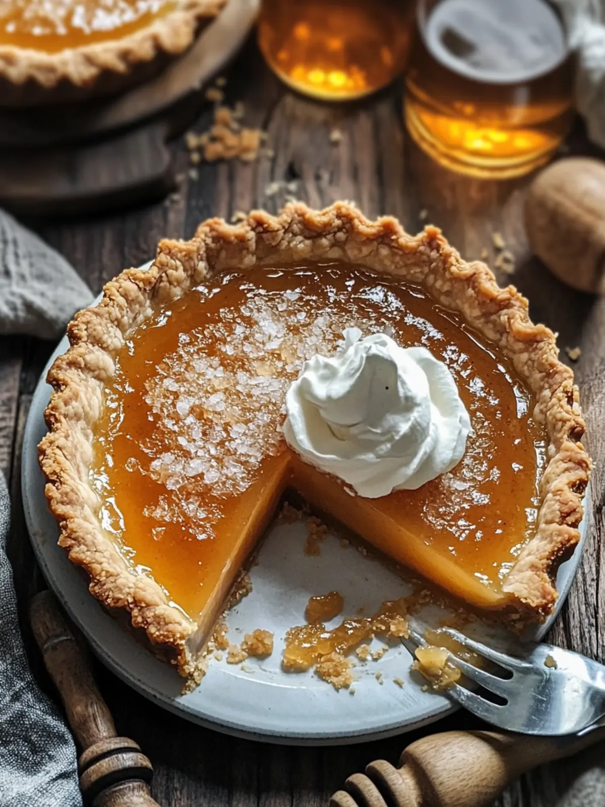 Sweet & Salty Salted Whiskey Honey Pie for Cozy Gatherings 4 Sweet & Salty Salted Whiskey Honey Pie