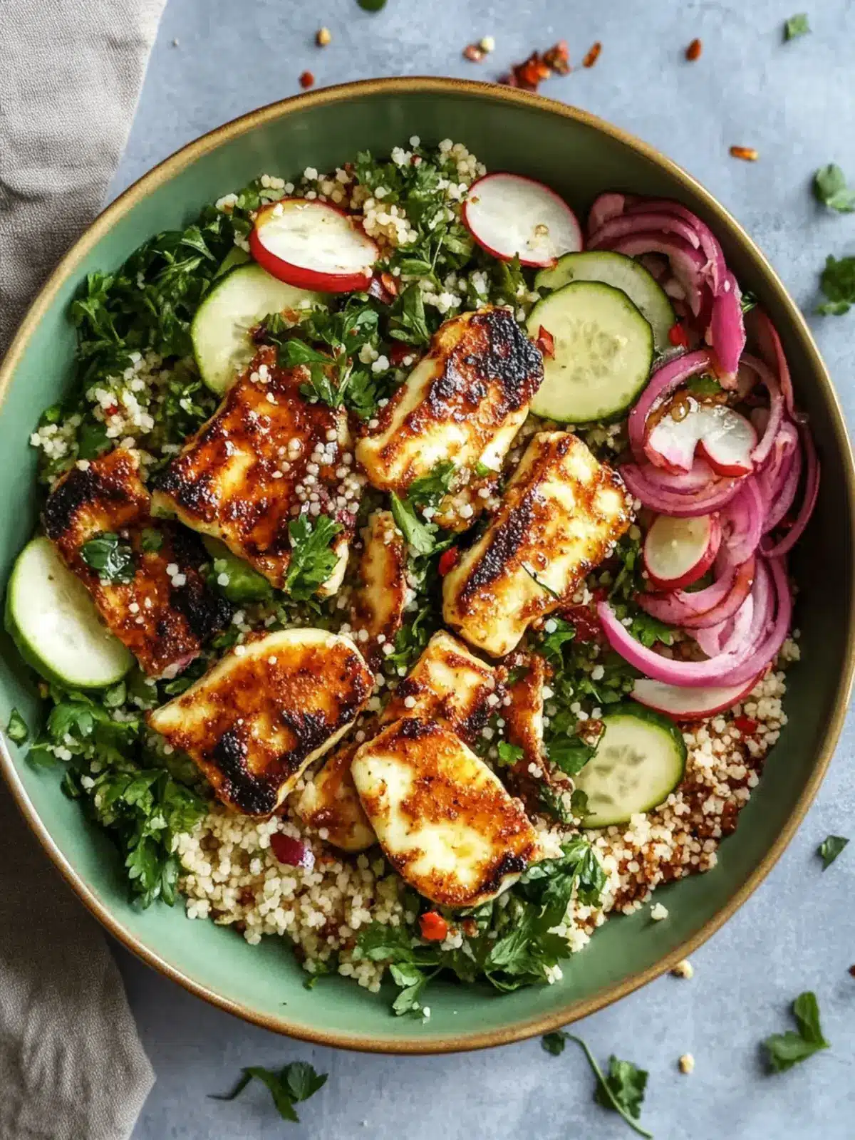 Spicy Hot Honey Halloumi & Couscous Salad You’ll Crave Daily 2 Spicy Hot Honey Halloumi & Couscous Salad