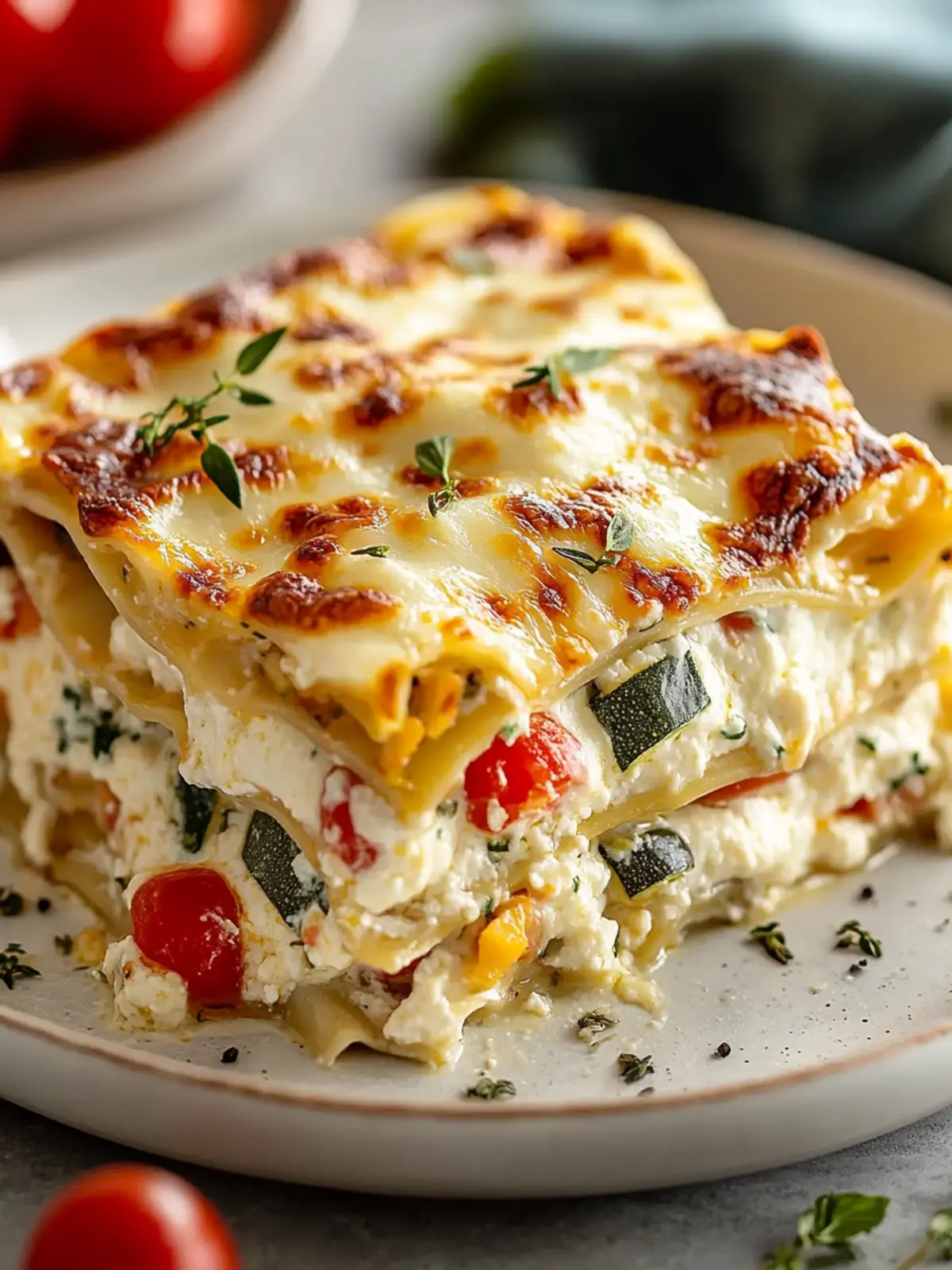 Loaded Veggie White Lasagna: A Creamy Comfort You’ll Love 4 Loaded Veggie White Lasagna