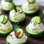 Crispy Cucumber Bites with Cream Cheese for Every Occasion 6 Cucumber Bites with Cream Cheese