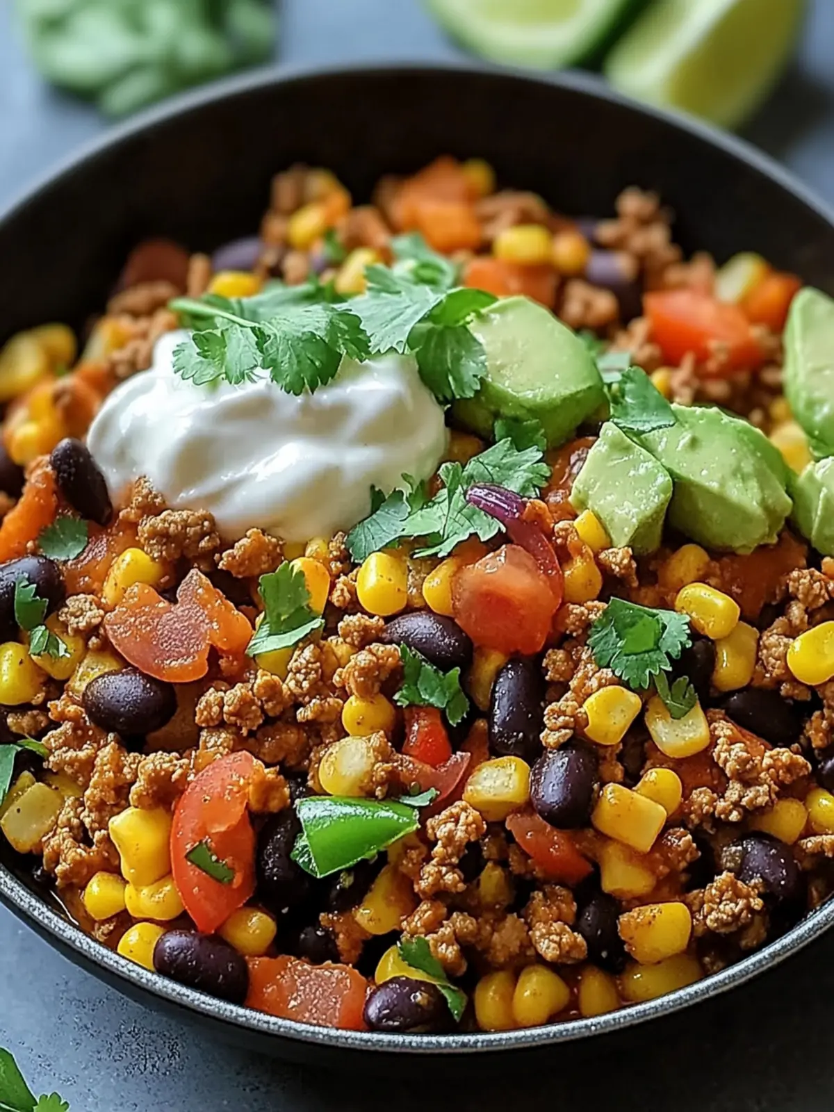 Savory Ground Turkey Taco Skillet Ready in 30 Minutes 3 Ground Turkey Taco Skillet