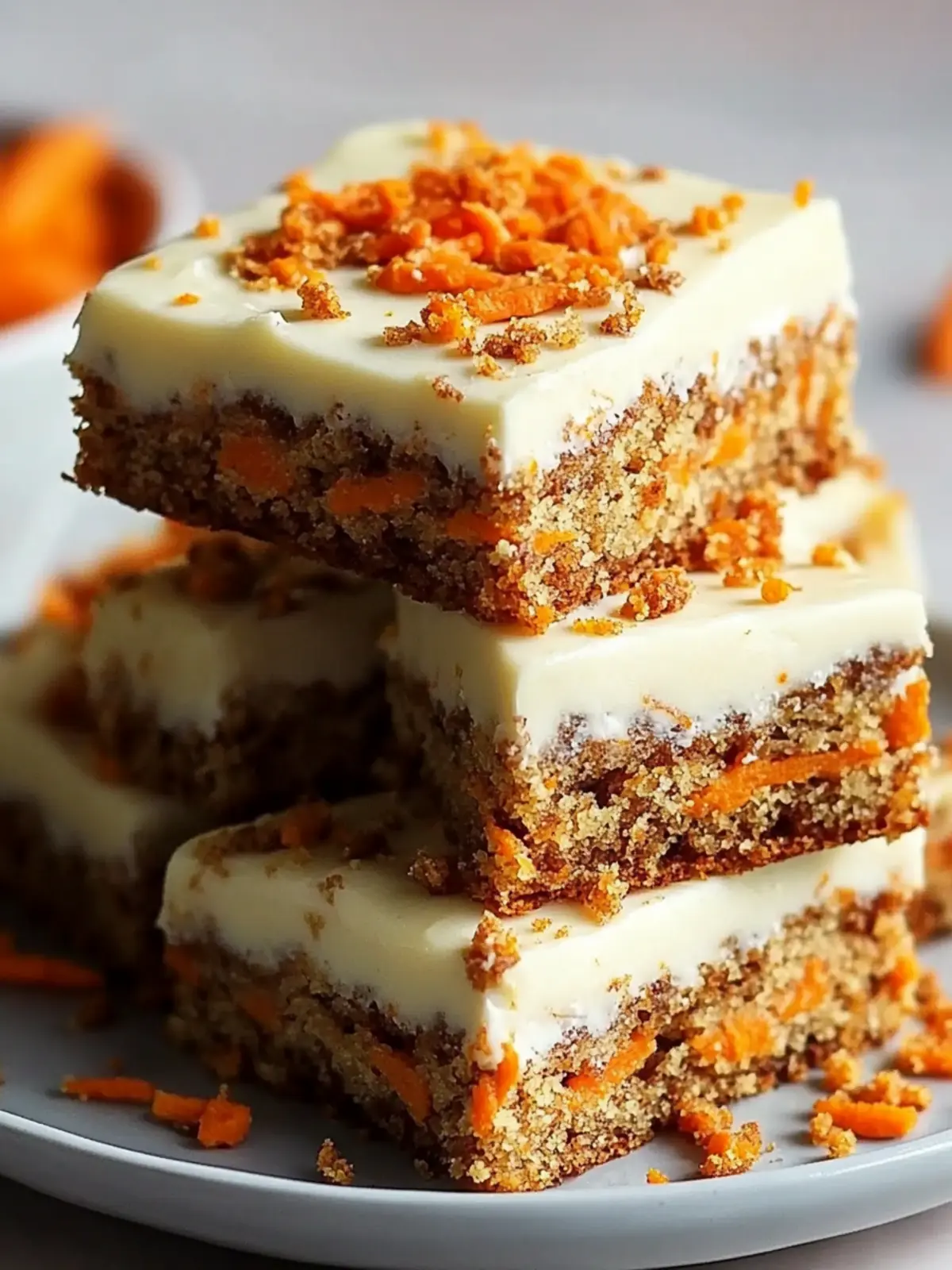 No Sugar Cottage Cheese Carrot Cake Bars for Guilt-Free Desserts 3 No Sugar Cottage Cheese Carrot Cake Bars