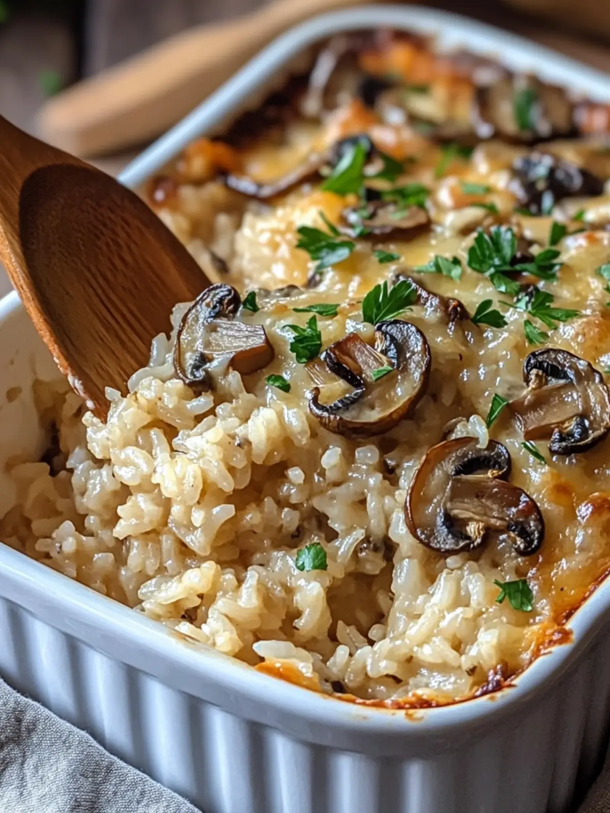 Cheesy Mushroom Rice Bake: The Ultimate Comfort Food Delight 2 Cheesy Mushroom Rice Bake
