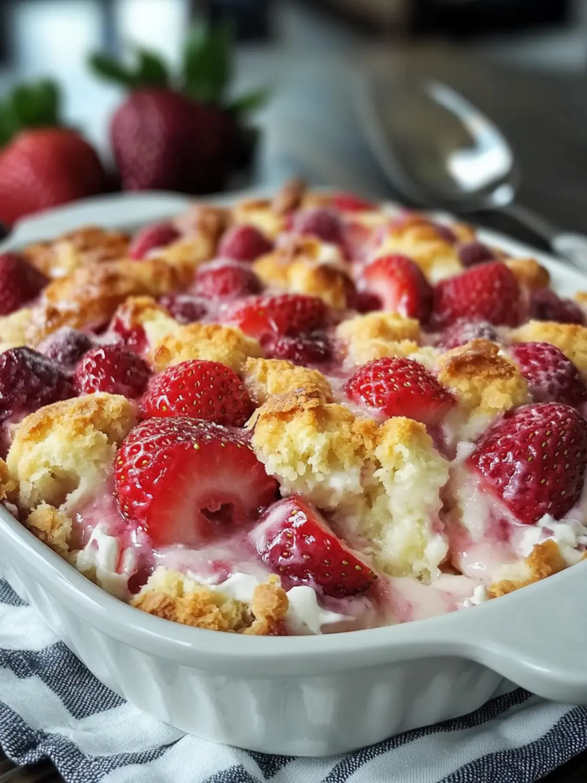 Irresistible Strawberry Cream Cheese Cobbler Recipe You’ll Love 3 Strawberry Cream Cheese Cobbler Recipe