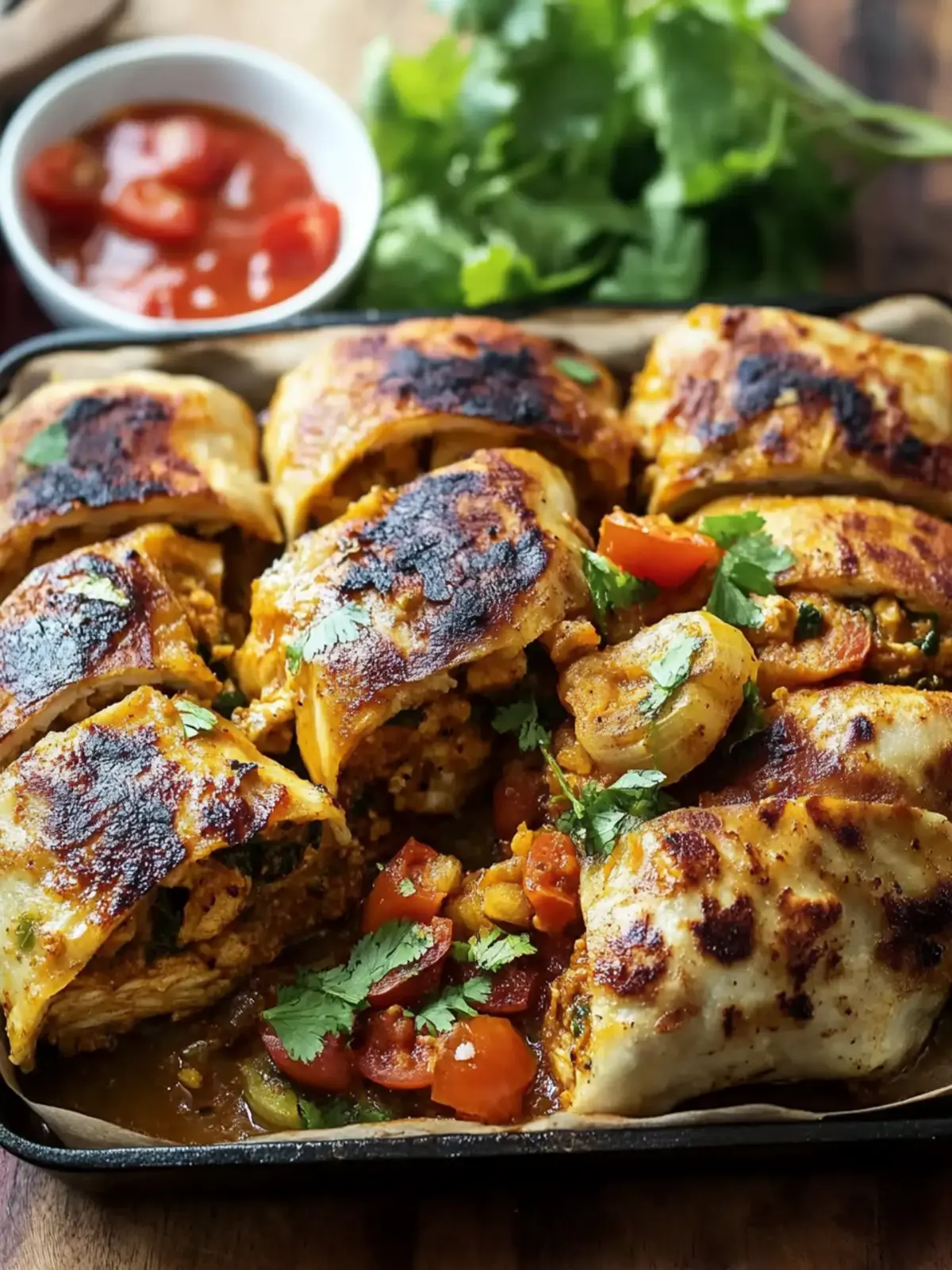 Savor Moroccan Chicken-Stuffed Msmen for Cozy Gatherings 4 Moroccan Chicken-Stuffed Msmen