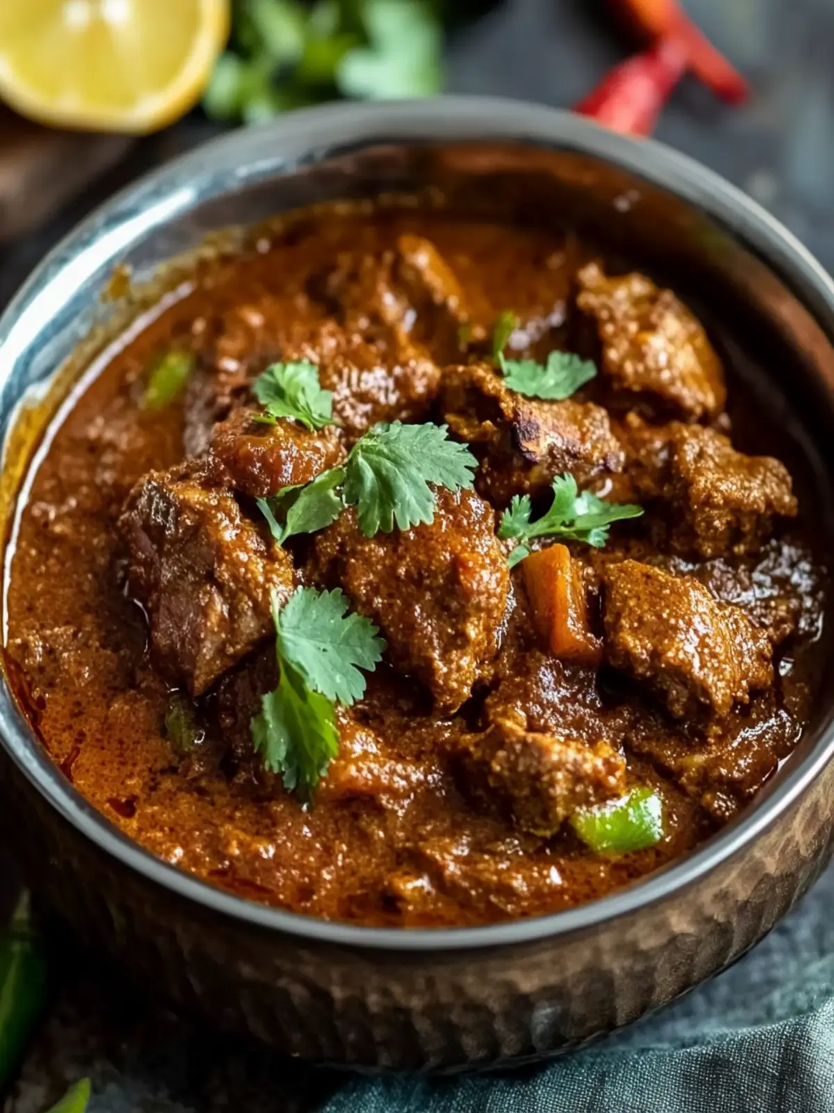 Slow-Cooked Lamb Bhuna: A Family Favorite Curry Delight 3 Lamb Bhuna