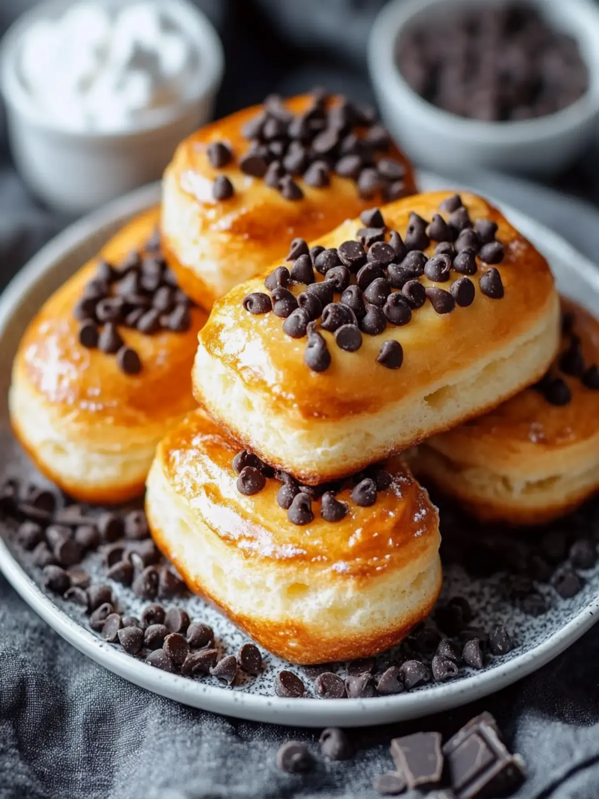 Indulgent Chocolate Chip Custard Brioches for Brunch Bliss 3 Indulgent Chocolate Chip Custard Brioches