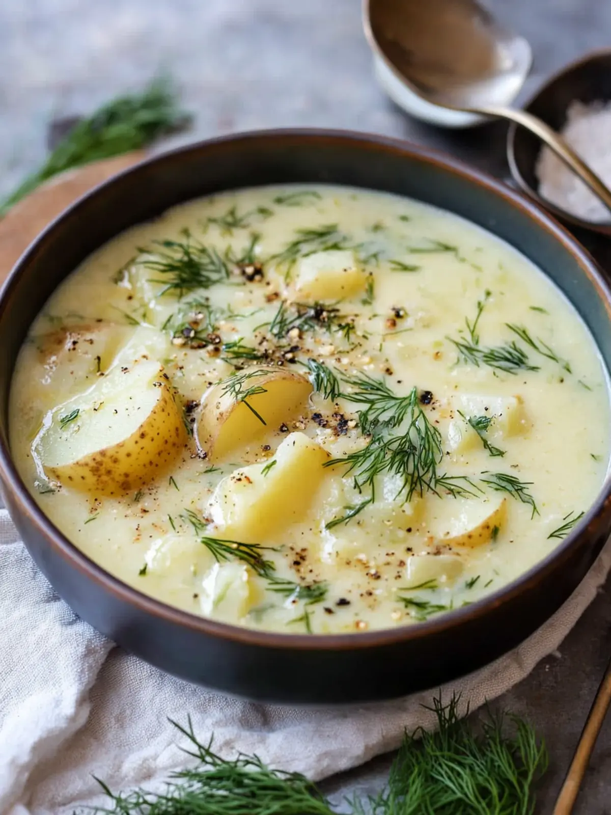 Chunky Potato Dill Soup: A Cozy Vegan Comfort Bowl 5 Chunky Potato Dill Soup