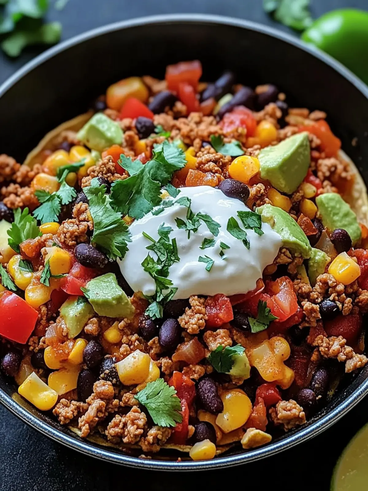 Savory Ground Turkey Taco Skillet Ready in 30 Minutes 4 Ground Turkey Taco Skillet