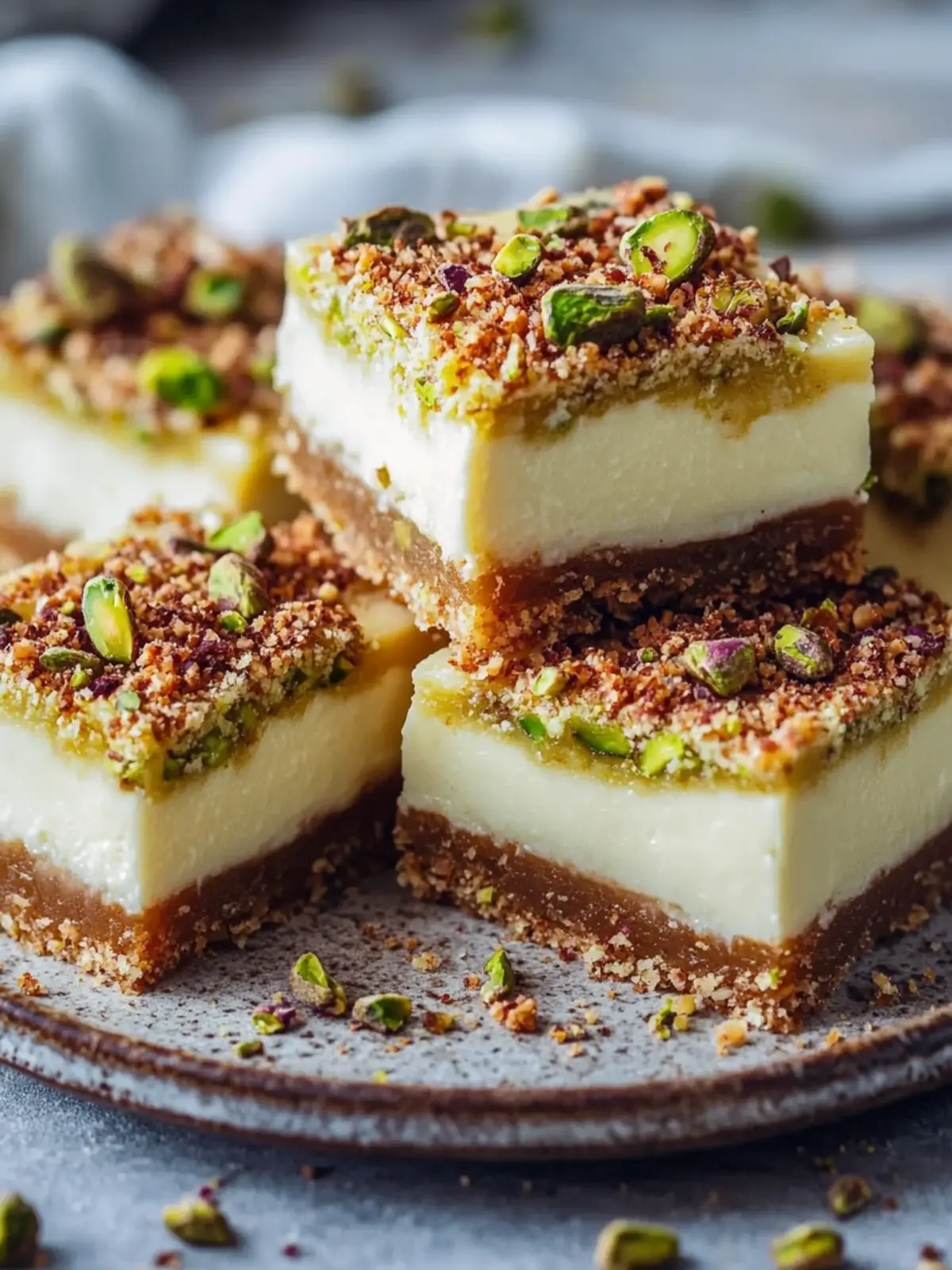 Delightful Greek Honey Pistachio Cheesecake Bars to Savor 3 Greek Honey Pistachio Cheesecake Bars