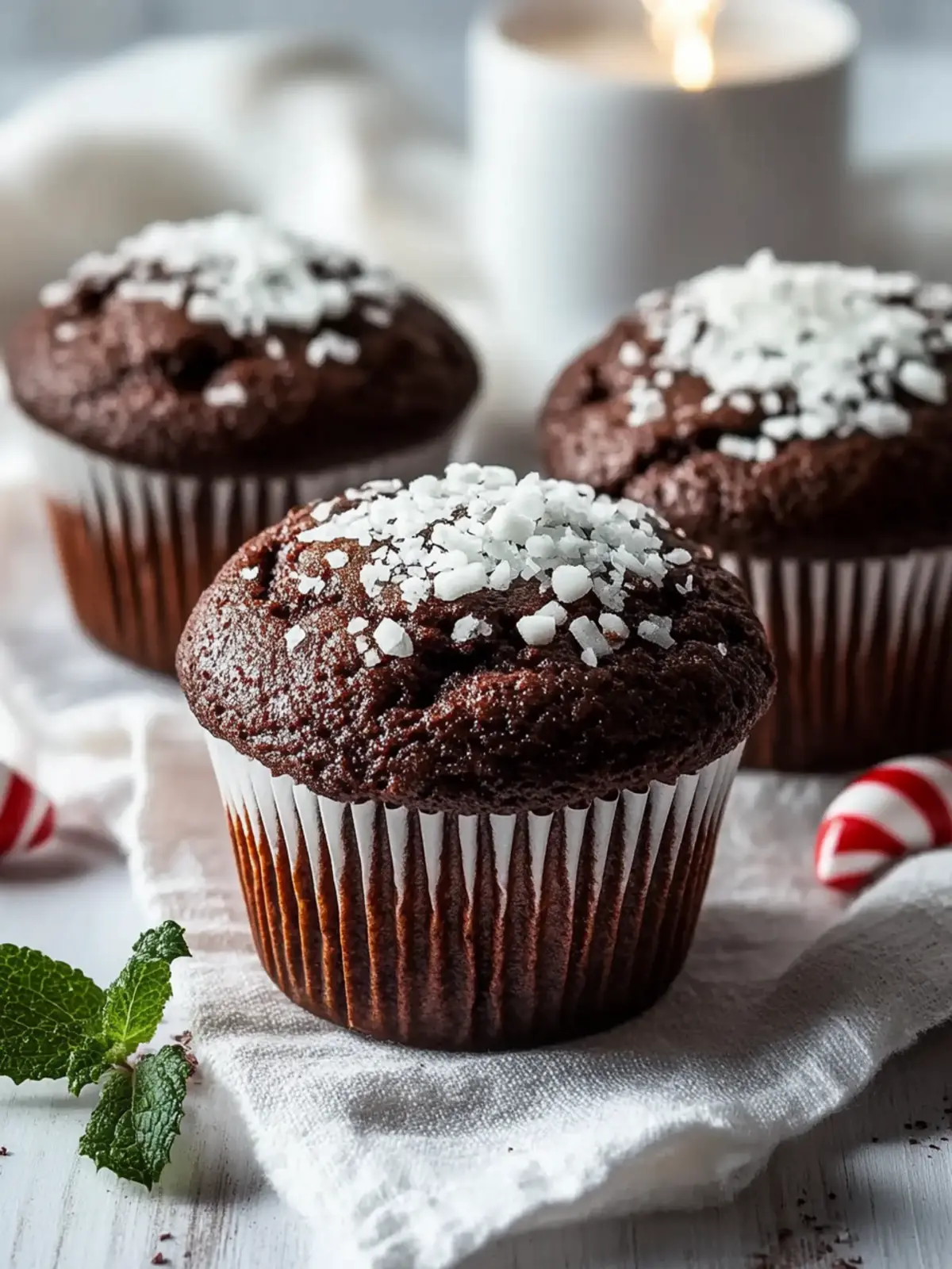 Peppermint Hot Chocolate Muffins for Cozy Winter Mornings 2 Peppermint Hot Chocolate Muffins